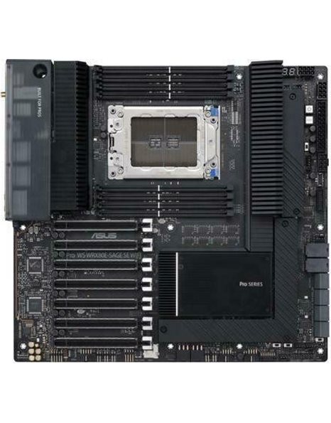 Asus Pro WS WRX80E-SAGE SE WIFI, AMD, Socket SP3, E-ATX, 8xDDR4, 4xSATA3, M.2, 10GbLAN, USB3.2 (90MB1590-M0EAY0)
