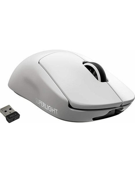 Logitech Pro X Superlight Wireless Mouse, White (910-005942)