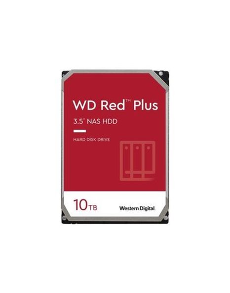 WD Red Plus NAS, 10TB HDD, 3.5inch, SATA3, 7200RPM, 256MB (WD101EFBX)