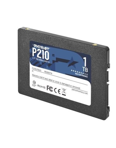 Patriot P210 1TB SSD, 2.5, SATA3, 520MBps (Read)/ 430MBps (Write)  (P210S1TB25)