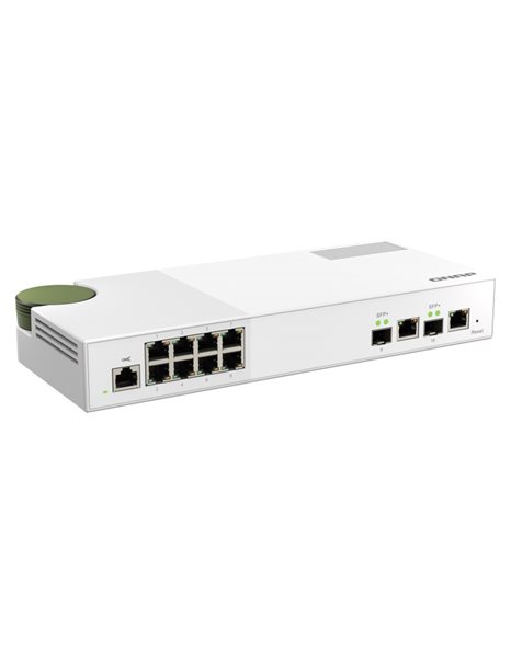 Qnap QSW-M2108-2C Entry-level 10GbE and 2.5GbE Layer 2 Web Managed Switch for SMB Network Deployment (QSW-M2108-2C)