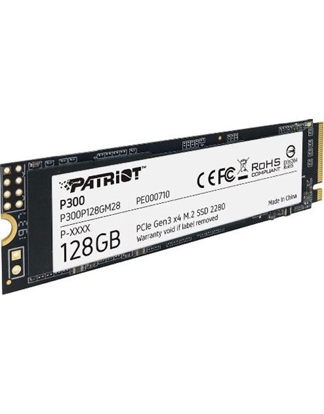 Patriot P300 128GB SSD, M.2, PCIe NVMe, 1600MBps (Read)/600MBps (Write) (P300P128GM28)