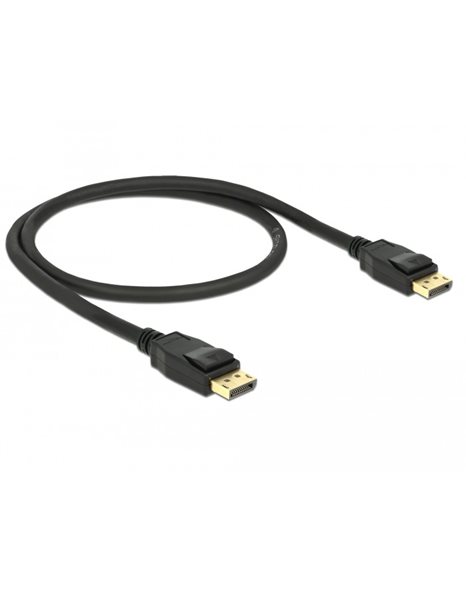 Delock Cable DisplayPort 1.2 male to DisplayPort male 4K 60 Hz 0.5m, Black (85506)
