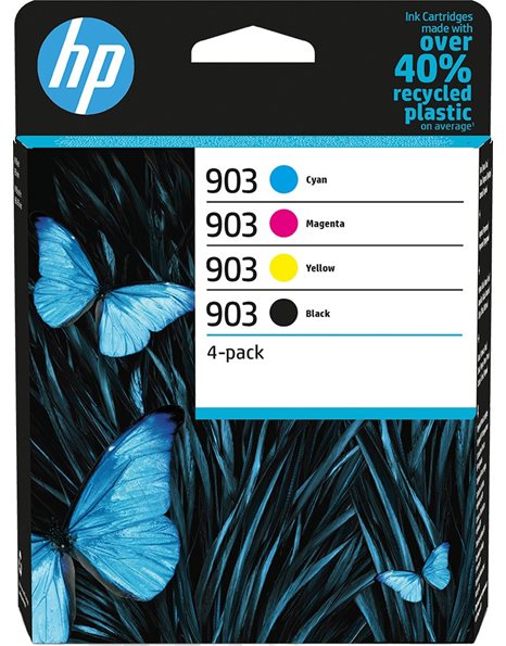 HP 903 4-pack Black/Cyan/Magenta/Yellow Original Ink Cartridges (6ZC73AE)
