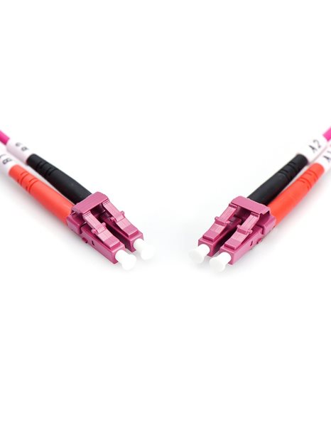 Digitus Optical Fiber Multimode Patch Cord, LC to LC MM OM4 50/125µ, 5m, Heather Violet (DK-2533-05-4)