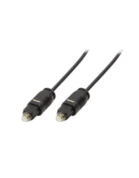 LogiLink Audio cable, Toslink/M to Toslink/M, PMMA wire, black, 2m (CA1008)