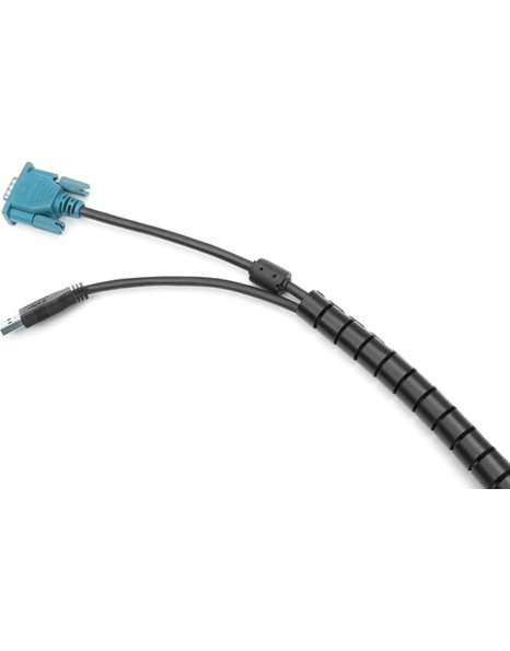 Digitus Flexible Cable Tube with a Pulling Aid, Cable 5m, Black (DA-90508)