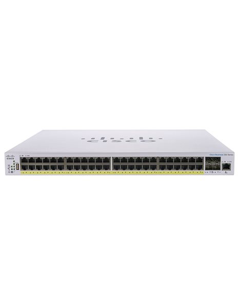 Cisco CBS350-48P-4X-EU, 48 Port Gigabit Switch Managed, POE (CBS350-48P-4X-EU)