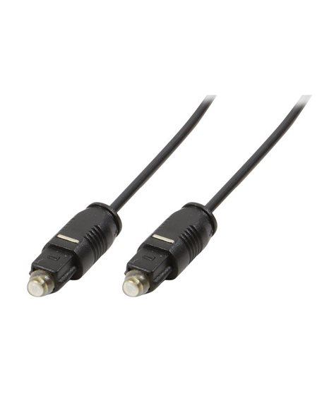 LogiLink Optical Audio Cable, Toslink/M to Toslink/M, 1m, Black (CA1006)