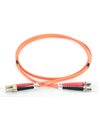 Digitus Optical Fiber Multimode Patch Cord, LC to ST MM OM2 50/125µ, 2m, Orange (DK-2531-02)