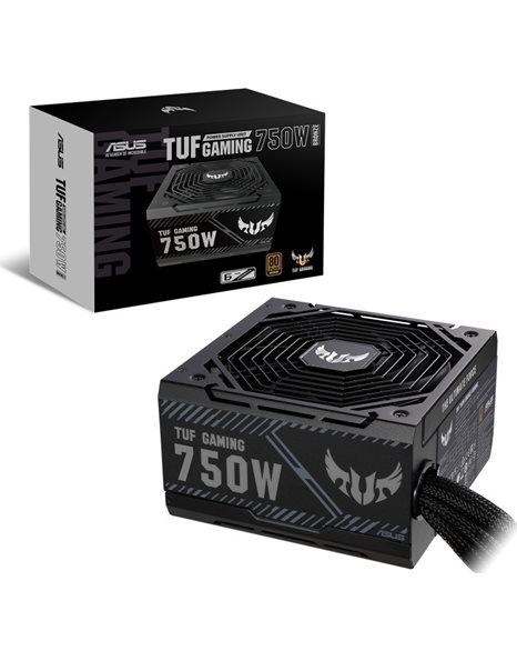 Asus TUF Gaming 750W Power Supply, 80+ Bronze, Active PFC, 135mm Fan, Non Modular (90YE00D0-B0NA00)