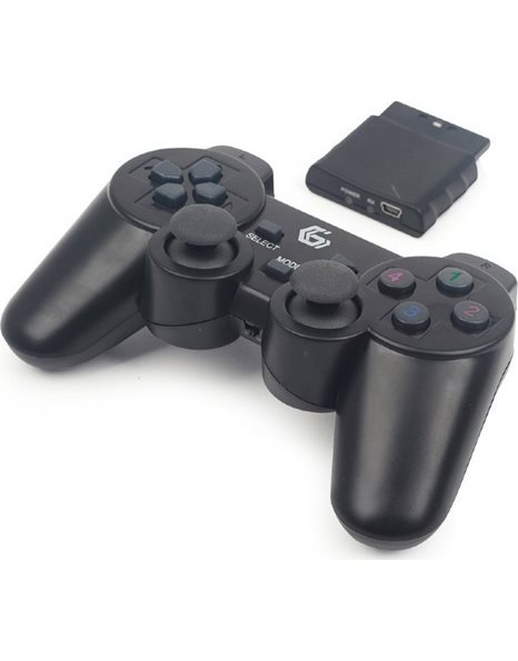 Gembird Wireless dual vibration gamepad, PS2/ PS3 / PC (JPD-WDV-01)