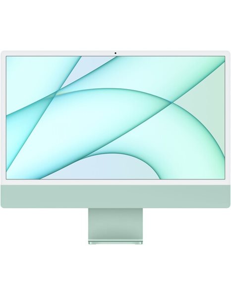 Apple IMac AiO, M1/24 Retina 4.5K/8GB/256GB SSD/7-Core GPU/Webcam/WiFi+BT/MacOS, Green (2021)