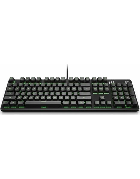 HP Pavilion RGB Wired Gaming Keyboard 550, Red Switches, English Layout, Black (9LY71AA)