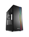 Sharkoon RGB Slider, Mid Tower, ATX, USB 3.0, No PSU, Tempered Glass, Black (4044951029846)