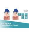 Digitus CAT 6 S/FTP Patch Cord, 5m, Blue, 10 Units (DK-1644-050-B-10)