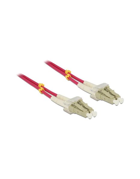 Delock Optical Fiber Cable LC to LC Multimodal OM4 3m, Violet (84642)
