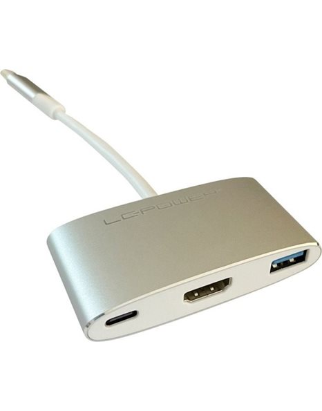 LC Power LC-HUB-C-MULTI-4  Docking station USB type C hub with USB 3.0, HDMI and PD port (LC-HUB-C-MULTI-4)