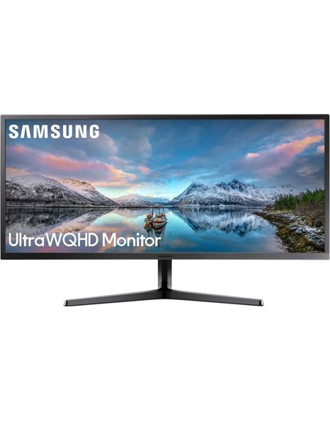 Samsung LS34J550 34.1-Inch Ultra WQHD VA Monitor, 3440x1440, 21:9, 4ms, HDMI, DisplayPort, Dark Blue Gray (LS34J550WQRXEN)