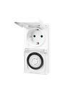 LogiLink Mechanical Time Switch, IP44, Outdoor, 2 pieces, White (ET0006A)