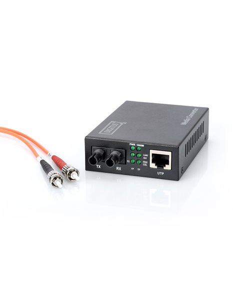 Digitus Gigabit media converter, multimode RJ45/ST connector, 850nm (DN-82110-1)