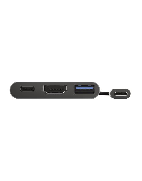 Trust Dalyx 3-in-1 USB-C Multiport Adapter, Silver (23772)