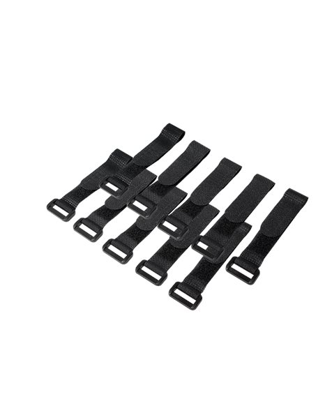 LogiLink Cable Tie With Velcro, Nylon, 10 pieces, Black (KAB0056)