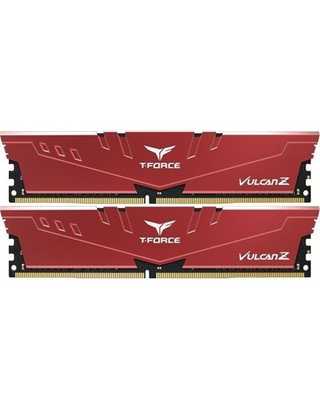 TeamGroup T-Force Vulcan Z 32GB (2x16GB Kit) 3200MHz DDR4 UDIMM, CL16 1.35V, Red (TLZRD432G3200HC16FDC01)