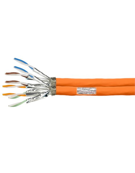 LogiLink Duplex Installation Cable PrimeLine, Cat.7, S/FTP, 100m, Orange (CPV0063)