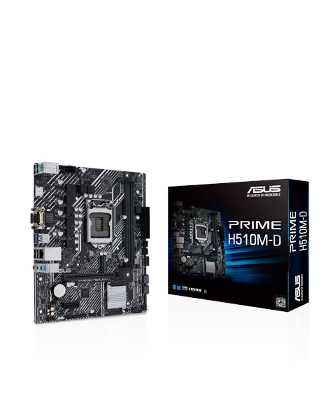 Asus PRIME H510M-D, Intel, Socket 1200, MicroATX, 2xDDR4, 4xSATA3, M.2, USB3.2, HDMI, VGA (90MB17M0-M0EAY0)