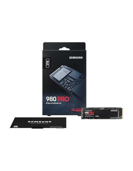 Samsung 980 PRO, 2TB SSD, M.2, PCIe Gen4, 7000MBps (Read)/ 5100MBps (MZ-V8P2T0BW)