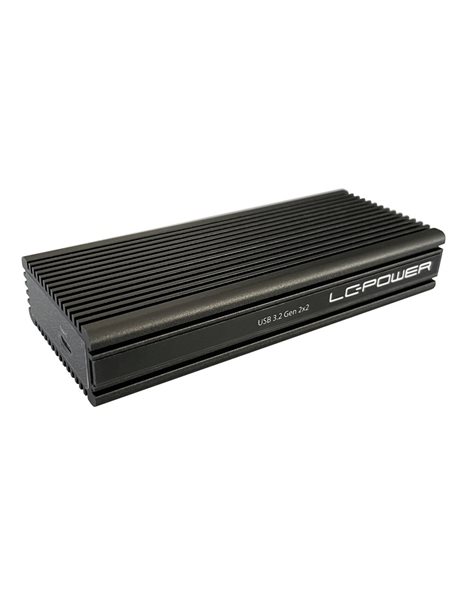 LC-Power M.2 NVMe SSD External Aluminium Enclosure, Black (LC-M2-C-NVME-2X2)