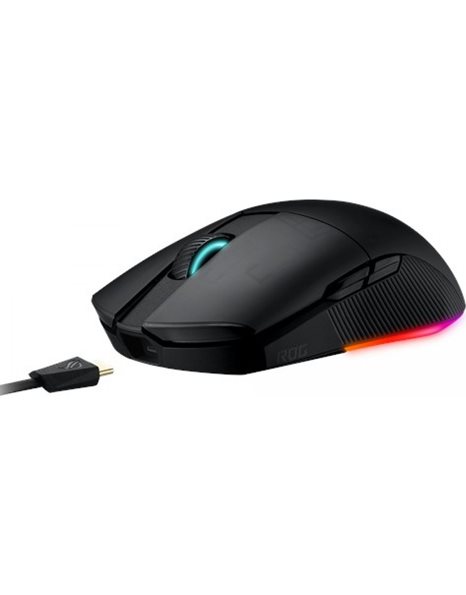 Asus ROG Pugio II RGB Optical Wireless Gaming Mouse, 7 Buttons, 16000dpi, Black (90MP01L0-BMUA00)