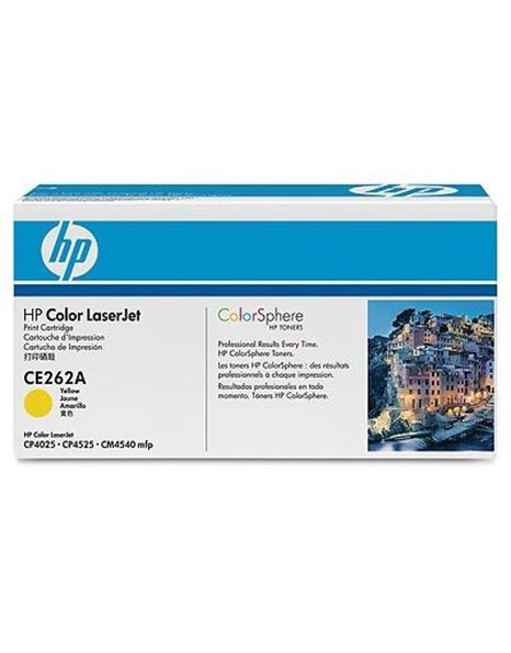 HP CE262A Color LaserJet CP4025/CP4525 Yellow Cartridge