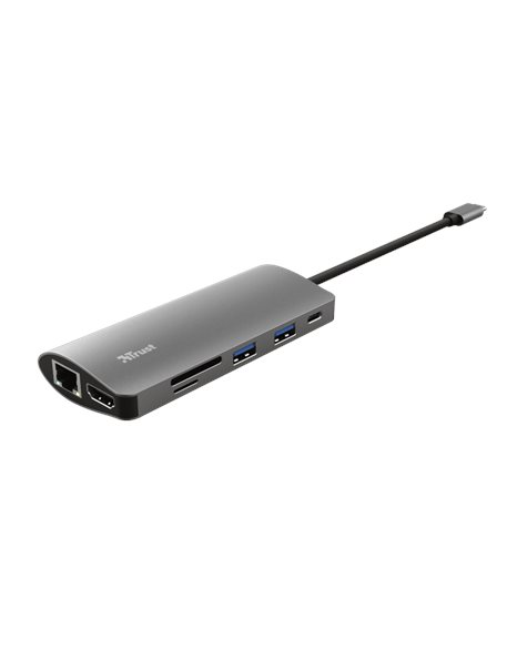 Trust Dalyx 7-in-1 USB-C Multiport Adapter, Silver (23775)