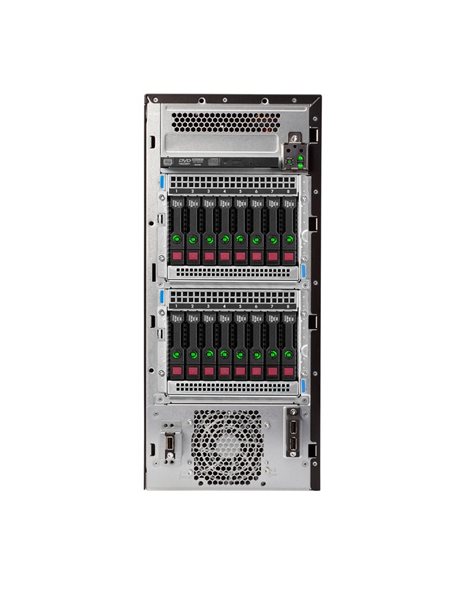 HPE ProLiant ML110 Gen10, Silver 4208/16GB/NoHDD/S100i/2x1Gb/800W PSU, Black (P21440-421)