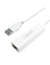 LogiLink USB 2.0 To Fast Ethernet RJ45 Adapter, White (UA0144B)