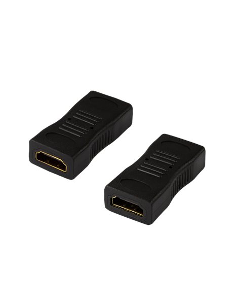 LogiLink HDMI Adapter, A/F To A/F, 1080p At 60 Hz, Black (AH0006)