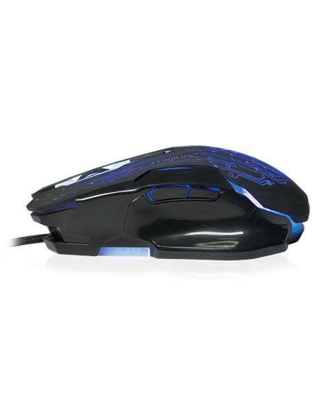 LogiLink Wired Optical USB Gaming Mouse, 2400dpi, 6 Buttons, Black (ID0137)