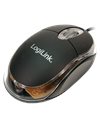 LogiLink Mini Wired LED Optical USB Notebook Mouse, 800dpi, 3 Buttons, Black (ID0010)