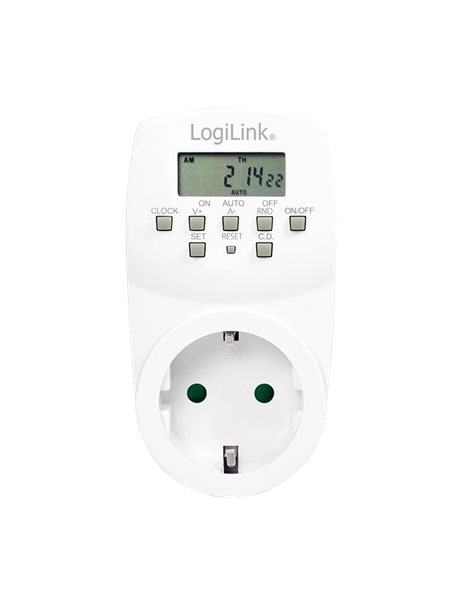 LogiLink Digital Time Switch, White (ET0007)