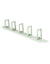 LogiLink Cable Management Bar 1U With 5 Turnable Plastic Brackets, Gray (OR104G)