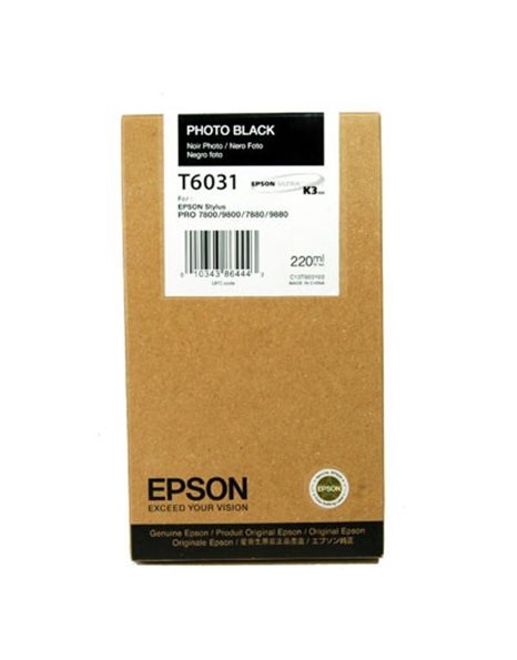 Epson Stylus Pro 7800/7880/9880 Photo Black Crtr - 220ml (C13T603100)