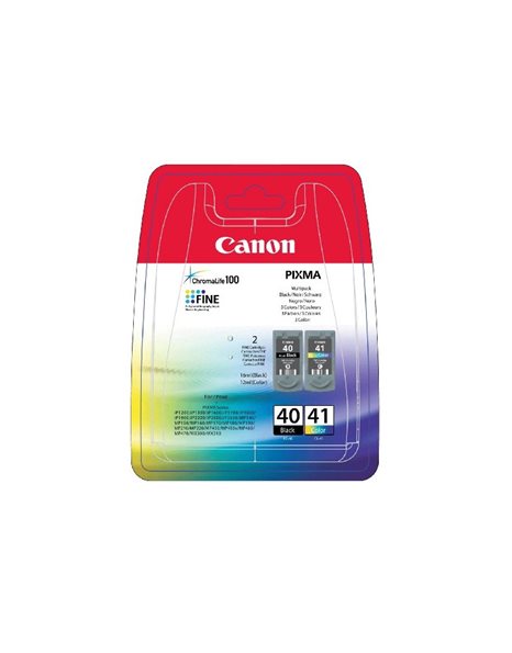 Canon Multi Pack, Black PG-40/Color CL-41 Ink Cartridge (0615B043)