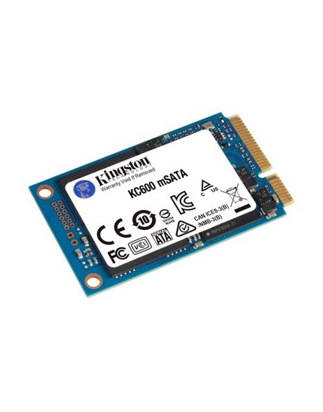 Kingston KC600 512GB SSD, mSATA, SATA3, 550MBps (Read)/520MBps (Write) (SKC600MS/512G)
