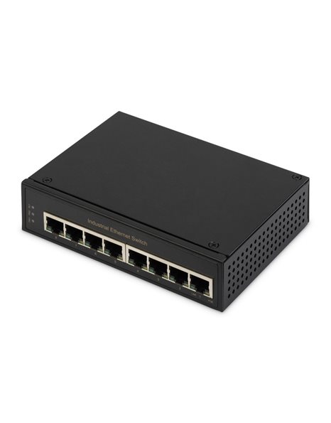 Digitus Switch Industrial Gigabit Ethernet Switch 8-port, DIN rail, extended (DN-651108)