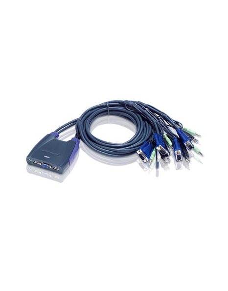 ATEN CS64US 4-Port USB KVM Switch with Audio