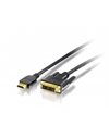 Equip HDMI to DVI Adapter Cable M/M 2m, Golden, Black (119322)