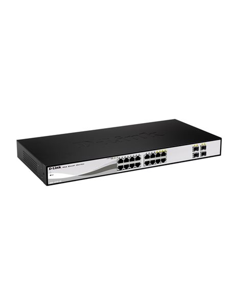 D-Link DGS-1210-16, 16-port Gigabit Web Smart Switch, including 4 Combo SFP ports
