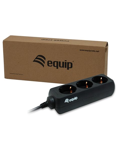 Equip Πολύμπριζο για UPS 3 θέσεων IEC 320, 1,80m Μαύρο